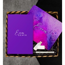 Ejoya Kişiye Özel Defter & Kalem & Mousepad & USB Bellek Hediye Kutusu 112960