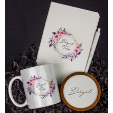 Ejoya Kişiye Özel Defter Kalem Kupa ve Bardak Altlığı Hediye Seti 103810