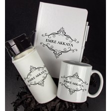Ejoya Kişiye Özel Tasarım Defter Kalem Matara ve Kupa Hediye Seti 104833