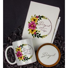 Ejoya Kişiye Özel Defter Kalem Kupa ve Bardak Altlığı Hediye Seti 103833