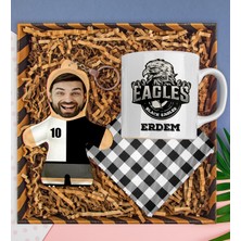 Ejoya Kişiye Özel Kupa & Bardak Altlığı & Fotoğraflı Peluş Anahtarlık Hediye Kutusu 112836