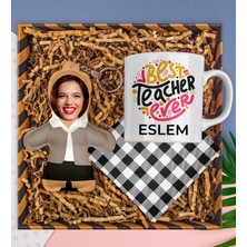 Ejoya Kişiye Özel Kupa & Bardak Altlığı & Fotoğraflı Peluş Anahtarlık Hediye Kutusu 112840