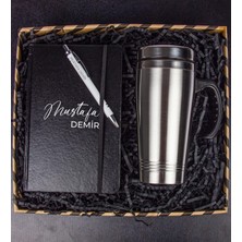 Ejoya Kişiye Özel Tasarım Defter Kalem & Çelik Termos Hediye Kutusu 111541