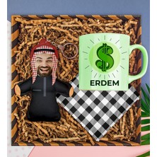 Ejoya Kişiye Özel Kupa & Bardak Altlığı & Fotoğraflı Peluş Anahtarlık Hediye Kutusu 112849