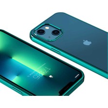 HTstore iPhone Uyumlu 13 Kılıf Pixel Kapak-Yeşil
