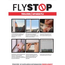 Keskin Pazarlama Flystop Aparatlı Fiberglass Pencere Sinekliği 100X150 cm