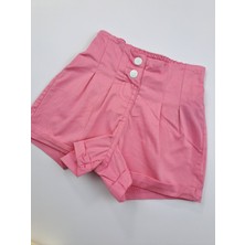 Bonboner Kids Kız Çocuk Şort Tişort Ikili Takım Style Kelebek Baskılı Keten Şort