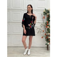 Butik Esra Kandemir Kadın Yazlık Nakışlı Pareo Bluz - 8014 - 8