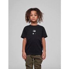 Tarz Yeri Çocuk Unisex Baskılı T-Shirt - Siyah