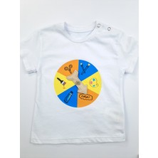 Bonboner Kids Erkek Çocuk Şort Tişort Ikili Takım Pusula Baskılı Premium Baskı Kalitesi