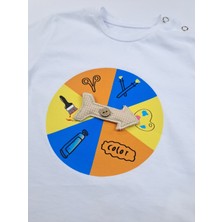 Bonboner Kids Erkek Çocuk Şort Tişort Ikili Takım Pusula Baskılı Premium Baskı Kalitesi