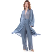 Italyan Korsajlı Astarlı İpek Wes Pantolon