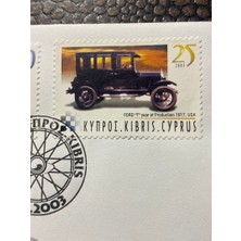 Kıbrıs Cumhuriyeti Damgalı Resmi Ilk Gün Zarfı Araba Temalı Rebublic Of Cyprus  Official First Day Cover Fdc
