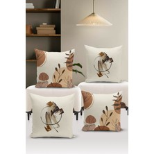 Bertille Home Minimalist Serisi Çift Tarafı Dijital Baskılı  4'lü Kırlent Kılıfı Seti  (Minimalist Cover Set)