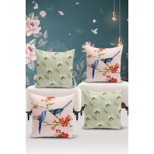 Bertille Home Klasik Serisi Çift Tarafı Dijital Baskılı  4'lü Kırlent Kılıfı Seti  (Classic Cover Set)