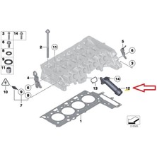 BMW Blok Su Borusu E90 E91 92 E93LCİ-F10 F11 F12 F13 F20 21 22 30 31 X1 X3 X4 X5 X6 N47N-N57N 2005-2018