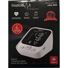 Respirox Dijital Respirox AXD-809 Türkçe Konuşan Dijital Tansiyon Aleti Kol Adaptörlü