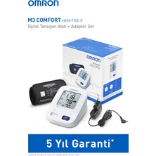 Omron Kol M3 Dijital Tansiyon Aleti+ Uyumlu Adaptör Set Pilli Dijital