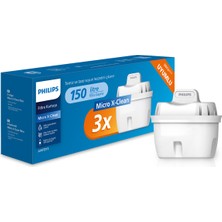 Philips AWP211 Micro X-Clean Su Arıtma Filtresi Üçlü 3'lü (Brita Uyumlu)