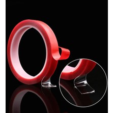 Çift Taraflı Şeffaf Bant Silikonlu Su Geçirmez 5 Metre x 10 mm