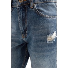 Denim Pantolon Mavi