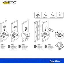 Ariastore Karbon Çelik Masa Tenisi Sopası Depolama Rafı (Yurt Dışından)