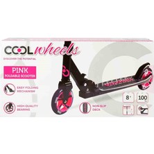 Cool Direksiyon Katlanır Scooter Yükseklik Ayarlı Çocuk Scooter Pembe 8+