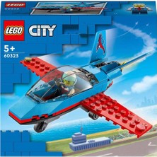 LEGO® City Gösteri Uçağı 60323 - 5 Yaş ve Üzeri Çocuklar için Pilot Minifigürü İçeren Oyuncak Jet Yapım Seti (59 Parça)