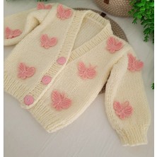 Şifa Atelier El Örgüsü Kelebekli Bebek Hırka