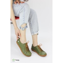 Mammamia Kadın Deri Ortopedik Spor Tarz Günlük Ayakkabı M25/YA-APRİL