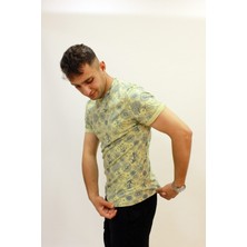 Cazador Caz 4123 Desenli Bisiklet Yaka Erkek T-Shirt