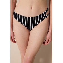Albany Cut Siyah-Beyaz Bikini Altı