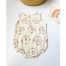 Zebra Yenidoğan Çıtçıtlı Müslin Zıbın