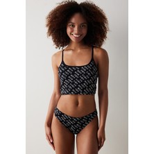 Penti Removable Padded Siyah Kısa Atlet