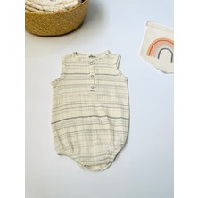 Zebra Yenidoğan Çıtçıtlı Müslin Zıbın