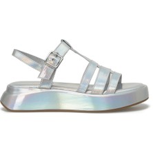 Nine West Welna3 4fx Gümüş Kadın Kalın Taban Sandalet