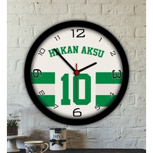Bk Gift Kişiye Özel Isimli Taraftar Ahşap Duvar Saati–4, Arkadaşa Hediye, Sevgiliye Hediye, Doğum Günü Hediyesi