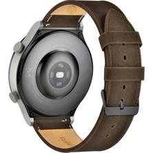 Vagave Xiaomi Watch 2 / Watch 2 Pro Uyumlu 22mm Hakiki Deri Kordon Kahverengi Deri Kayış Xiaomi Akıllı Saat Kordonu