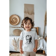 Lilabio Pamuk Erkek Çocuk Atatürk Baskılı Kısa Kollu Tişört