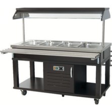 CSA Karacasan Üç Küvetli Salad Bar Ünitesi & Beyaz İnci Salad Bar