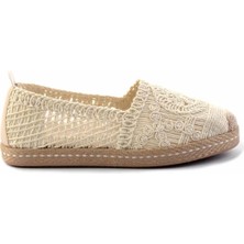 Bambi Bej Örgü  Kadın Espadril K01117011316