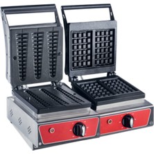 CSA Karacasan Elektrikli Kare + Çubuk Waffle Makinesi