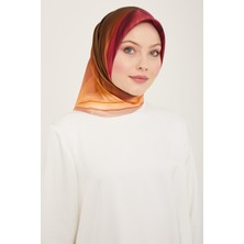 Armine Mor - Yeşil Hologram Desen Tivil İpek Eşarp 9112 - 05