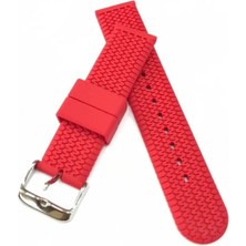 Fado 22 mm Renkli Silikon Baskılı Desenli Saat Kordonu Kayışı