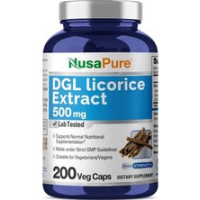 NusaPure Dgl Licorice Extract 500 Mg 200 Kapsul Büyük Boy