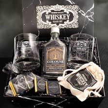 Hediyemen Tasarım Ikili Viski Bardağı ve Kolonya Viski Set