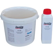 Isola R725 6,25kg iki bileşenli poliüretan esaslı genel amaçlı yapıştırıcı çim halı kauçuk metal ahşap kontraplak betopan plastik strapor XPS beton şap alçıpan için PU bazlı çift komponentli tutkal