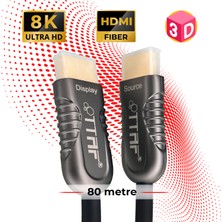 Ttaf Fiber Optik HDMI 2.1 Kablosu 8k 60 Hz Ultra Hd 80 Metre