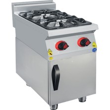 CSA Karacasan 900 Seri Dolaplı 40 cm 2 Gözlü Doğalgazlı Ocak