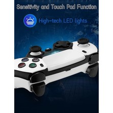 Lalulala Ps4 Ps3 Playstation 4 3 Için Beyaz Kablosuz Gamepad Nintendo Anahtarı Oyun Denetleyicisi Için 6 Eksenli Jiroskop Ile Kontrol (Yurt Dışından)